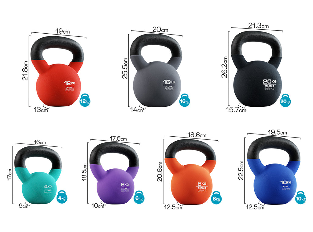 Neoprene Kettlebell (4kg to 20kg) dimension image